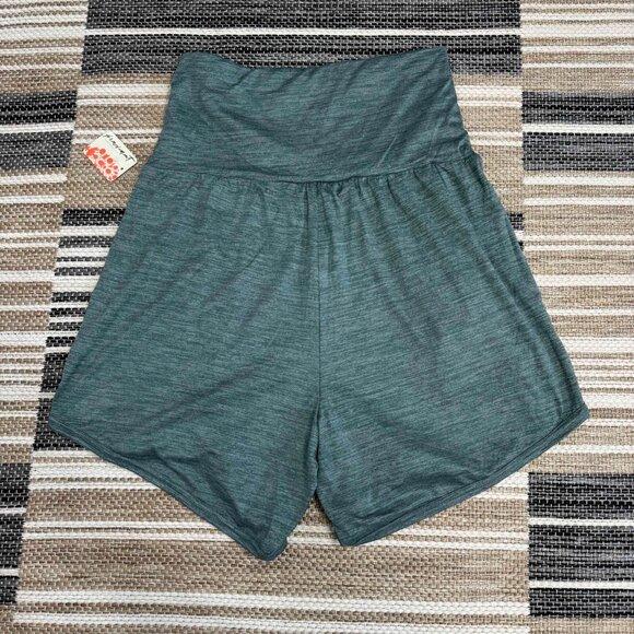 Free People Movement Sublime Rebound Shorts Relaxed Mid Rise Frosted Pine Small - Picture 4 of 14